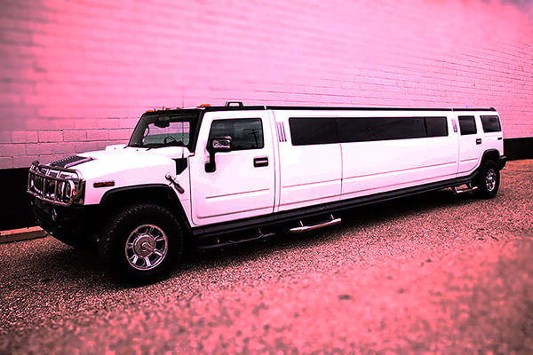 Exterior of a limo