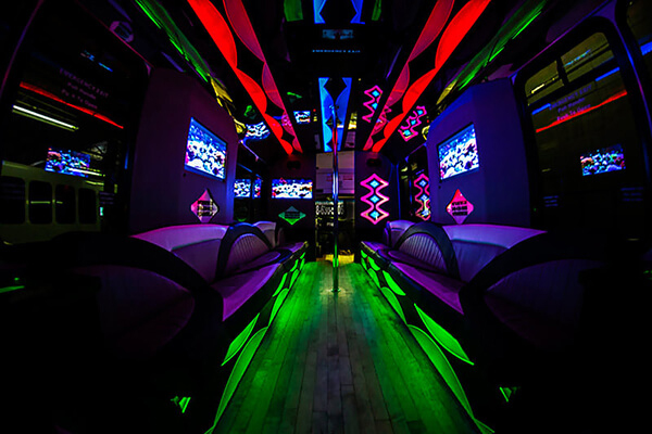 limo bus interior